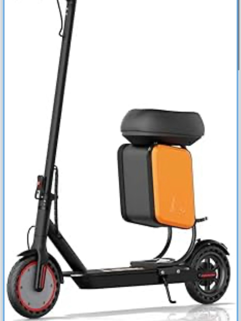 Electric Scooter with Orange Seat Pack - Riuiio Brand